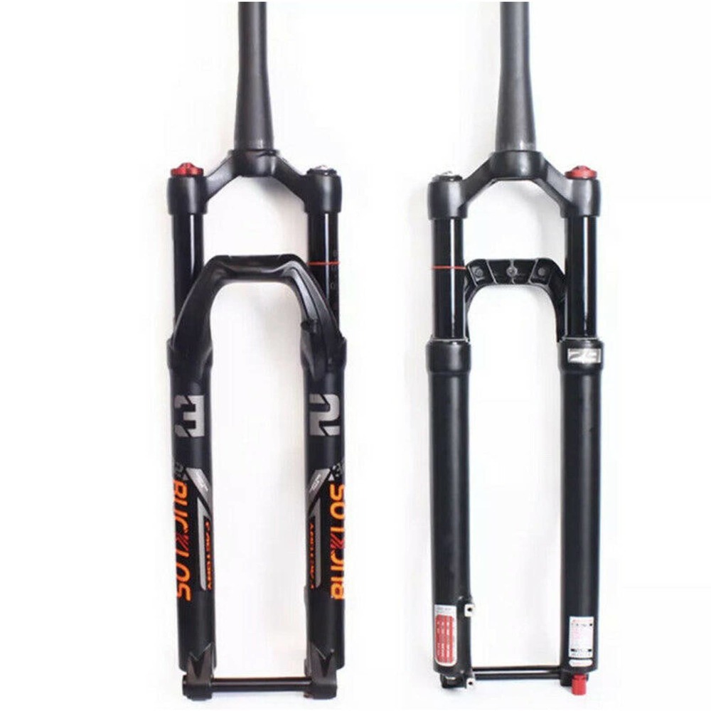 BUCKLOS 26/27.5” Straight Tapered Tube MTB Suspension Fork Rebound Air Forks